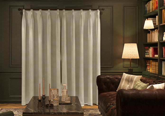 Florence Faux Suede, Stone - Made to Measure Curtains - Image 7